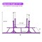 Adjustable Kids Gymnastics Parallel Bars Double Horizontal Training Steel Frame